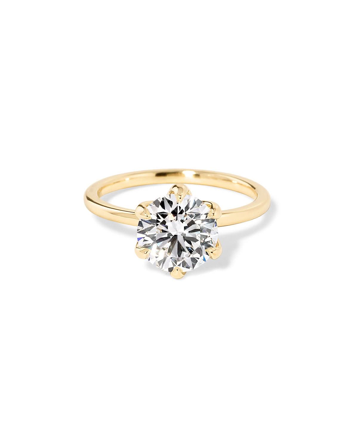 Caraline Round High Polish - PBD Engagement Rings
