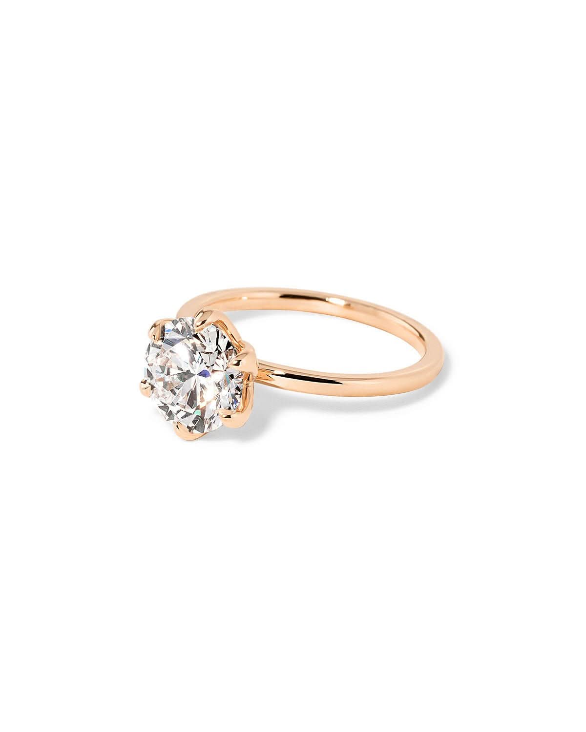 Caraline Round High Polish - PBD Engagement Rings