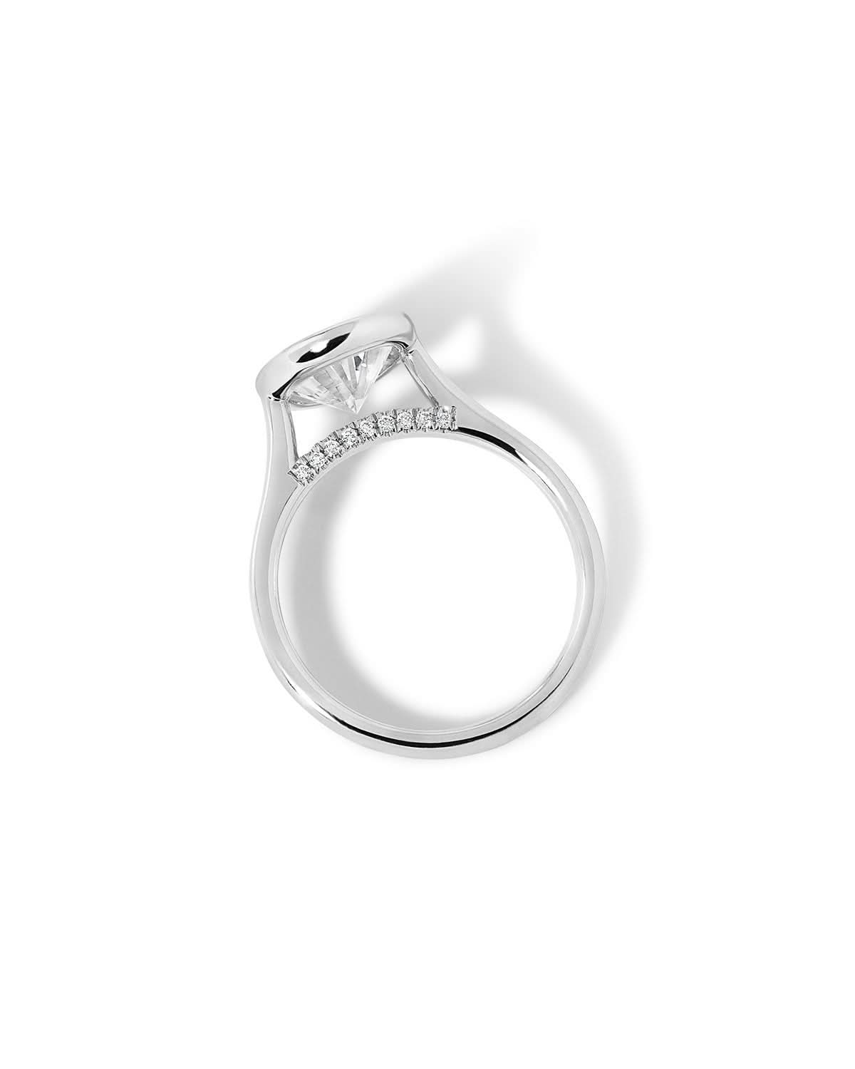 Casey Oval High Polish - PBD Engagement Rings