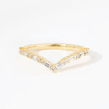 Chevron Round and Baguette Diamond Ring Rings Princess Bride Diamonds 