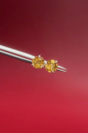 Citrine Studs - PBD Earrings
