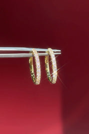 Classic 20mm Pavé Hoops Yellow Gold - PBD Earrings