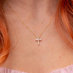 Classic Diamond Cross Necklaces Princess Bride Diamonds 