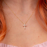 Classic Diamond Cross Necklaces Princess Bride Diamonds 
