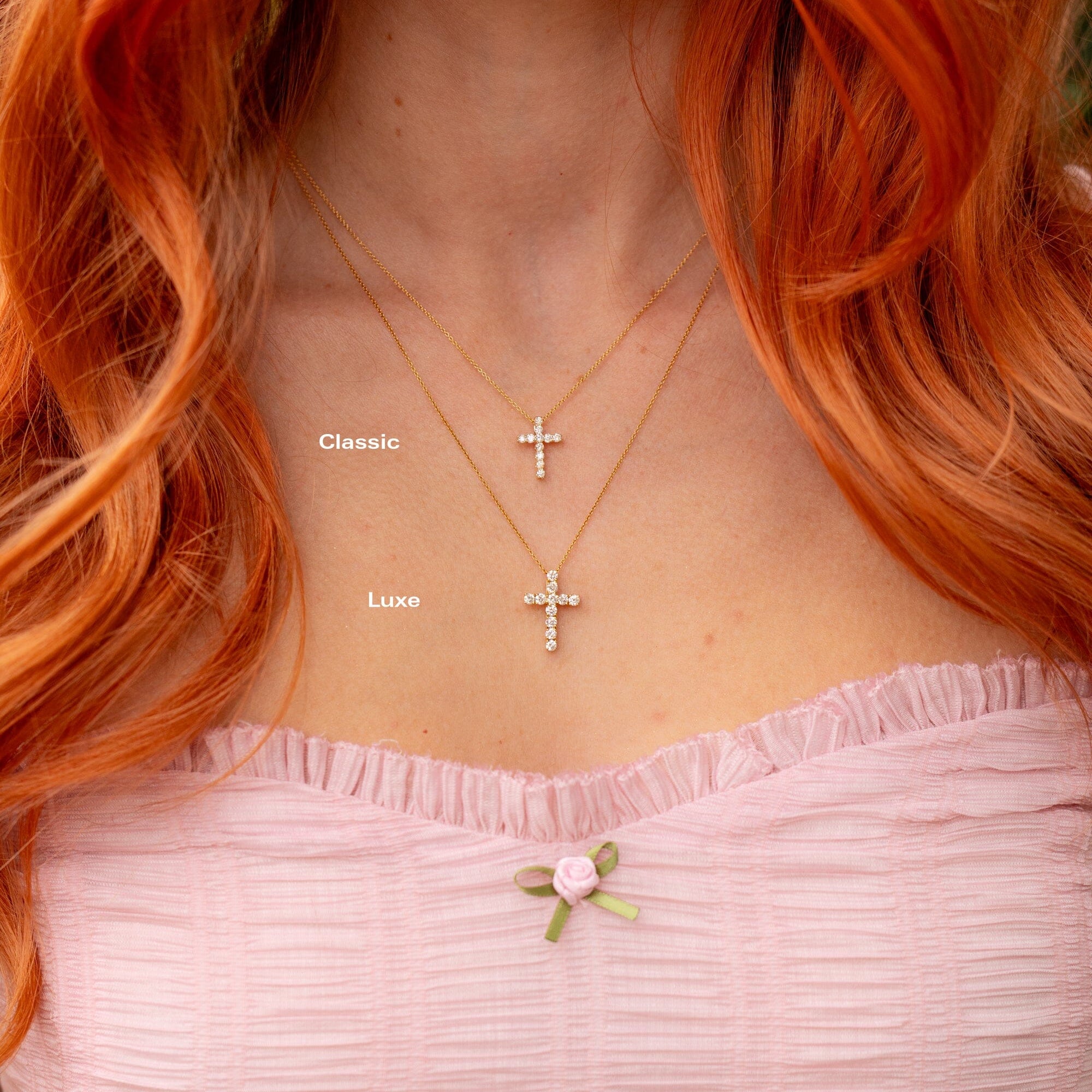 Classic Diamond Cross Necklaces Princess Bride Diamonds 