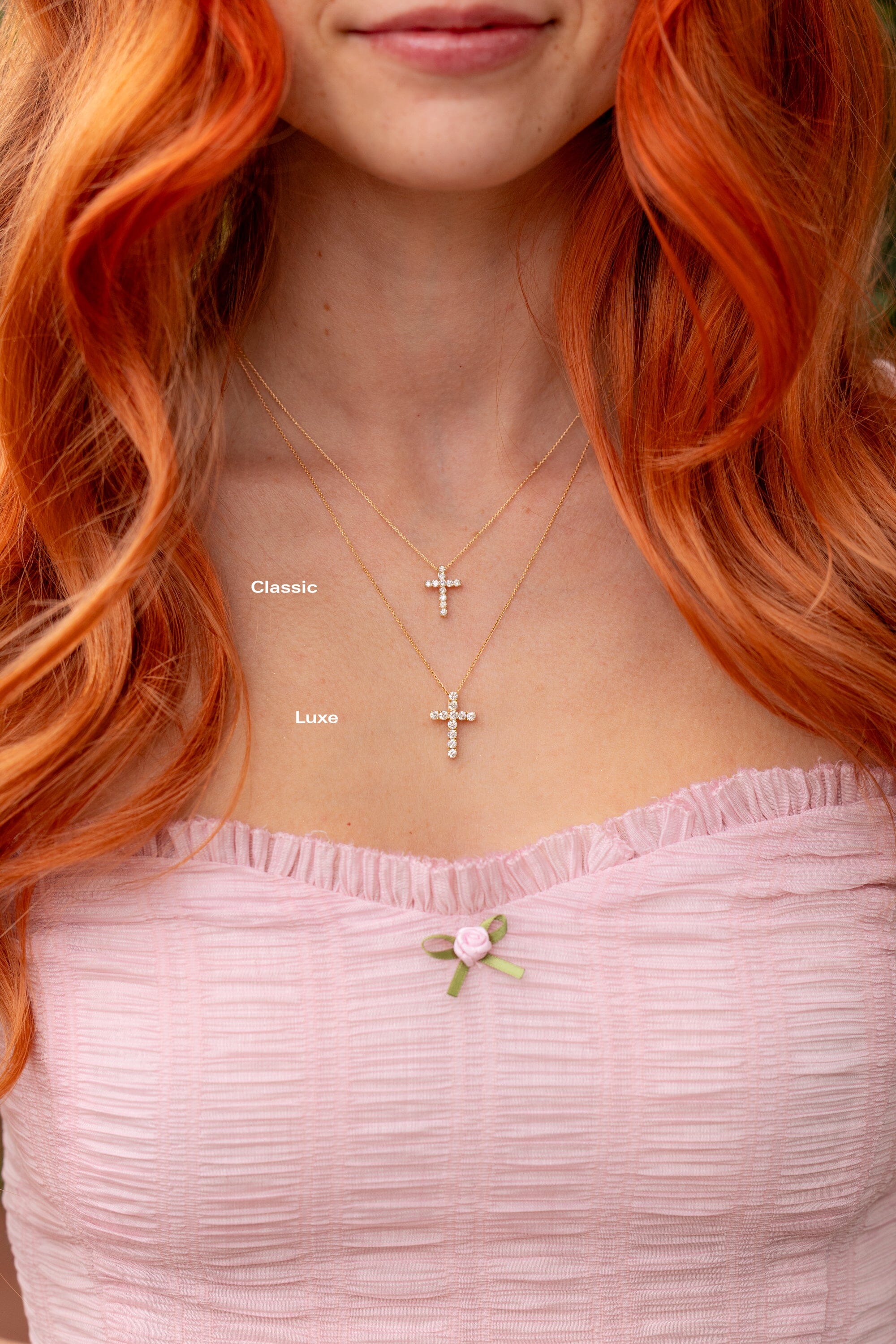 Classic Diamond Cross Necklaces Princess Bride Diamonds 