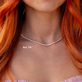 Classic Diamond Tennis Necklace Necklaces Princess Bride Diamonds 14K White Gold 6ct 16"