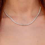 Classic Diamond Tennis Necklace Necklaces Princess Bride Diamonds 