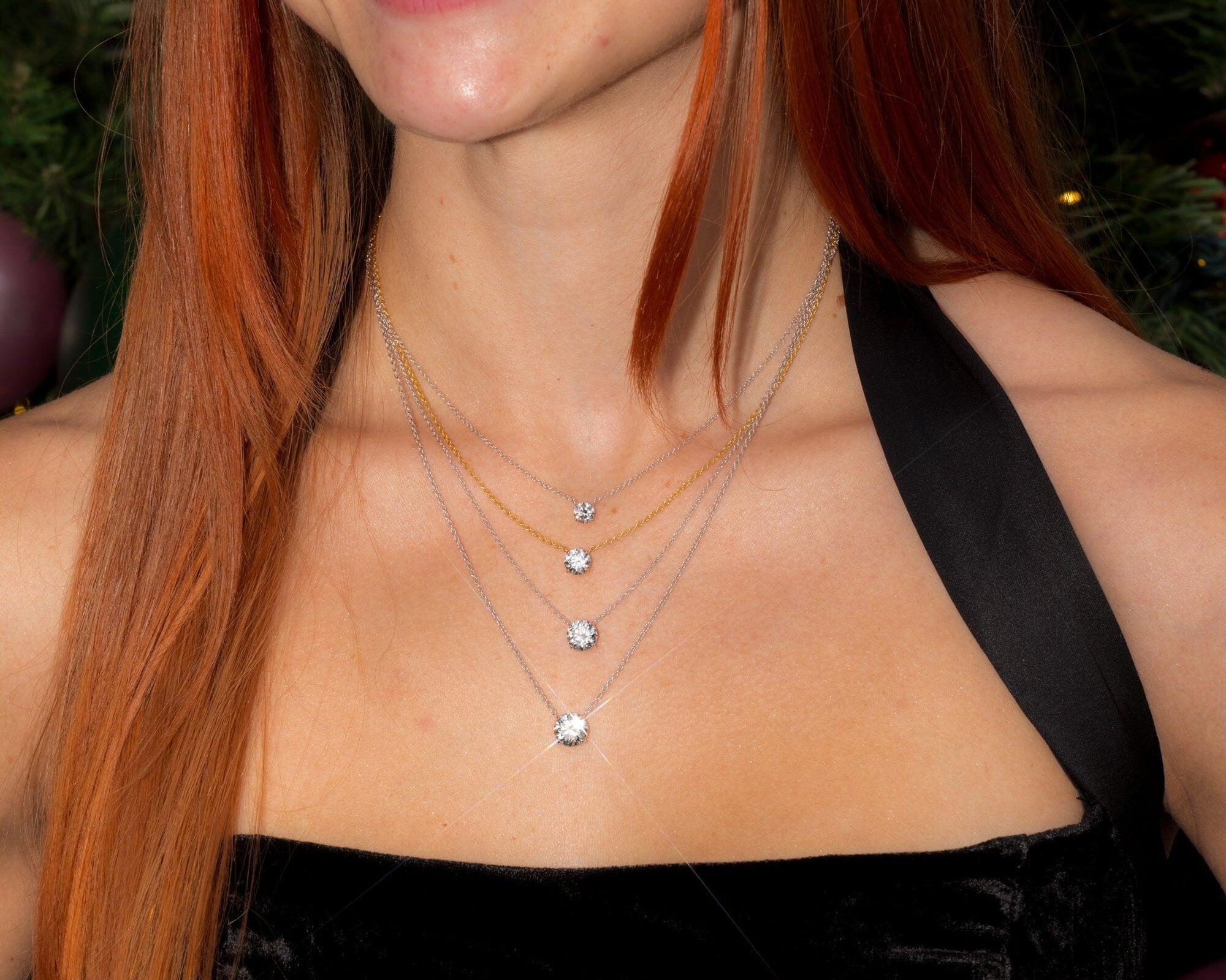 Classic Round Lab Diamond Pendant Necklaces Princess Bride Diamonds 