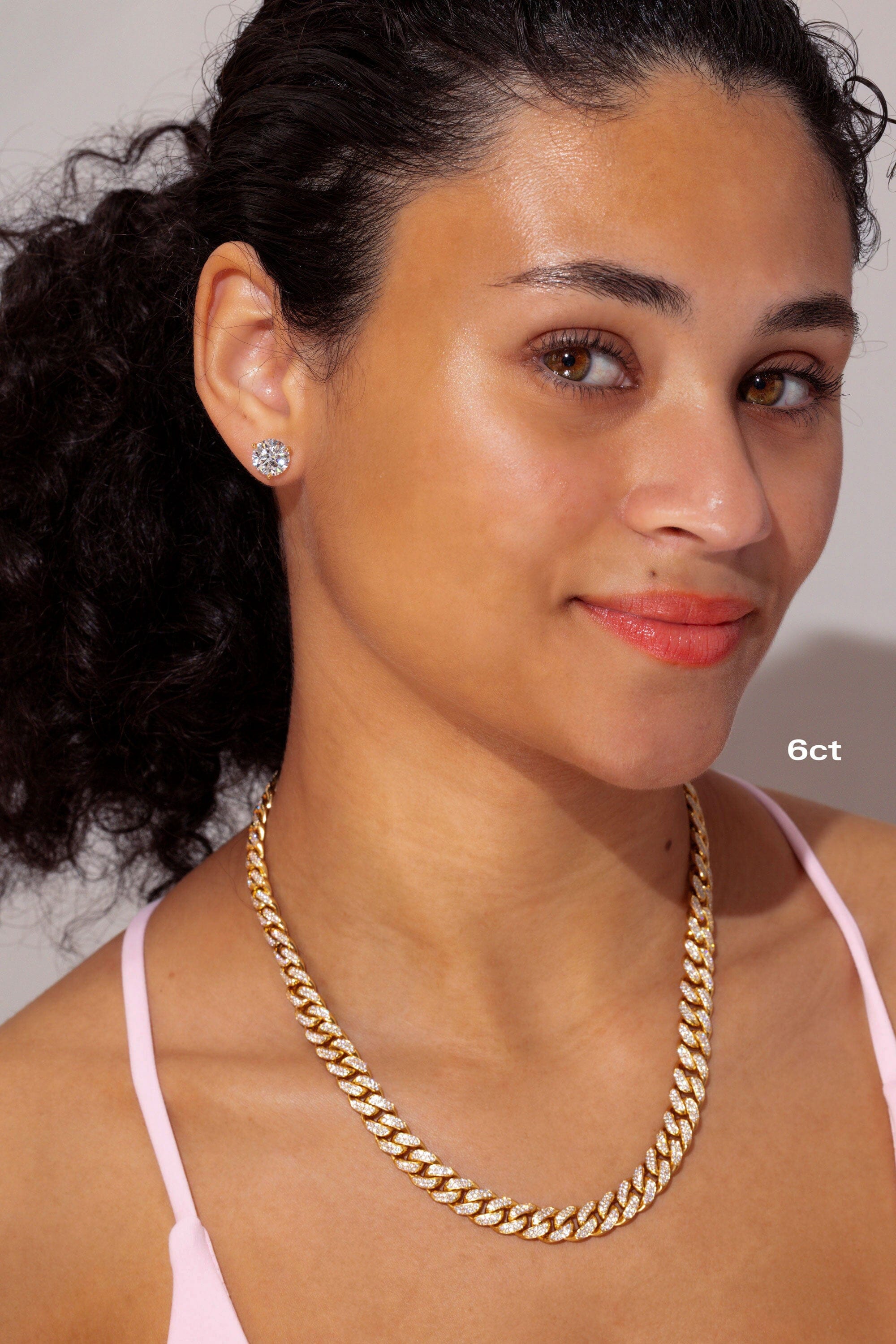 Core Martini Studs Earrings Princess Bride Diamonds 