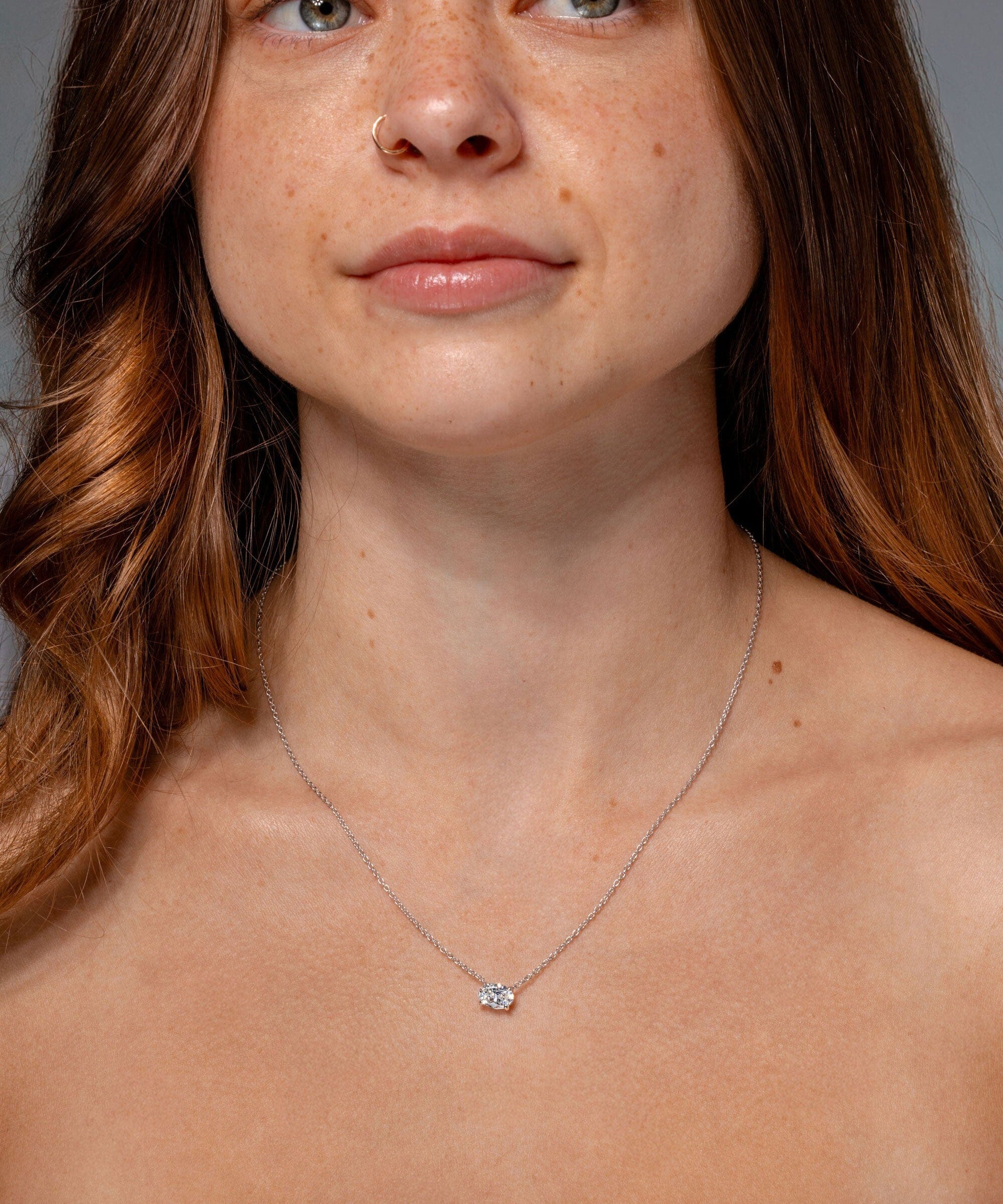 Core Oval Solitaire Diamond Necklace Necklaces Princess Bride Diamonds 