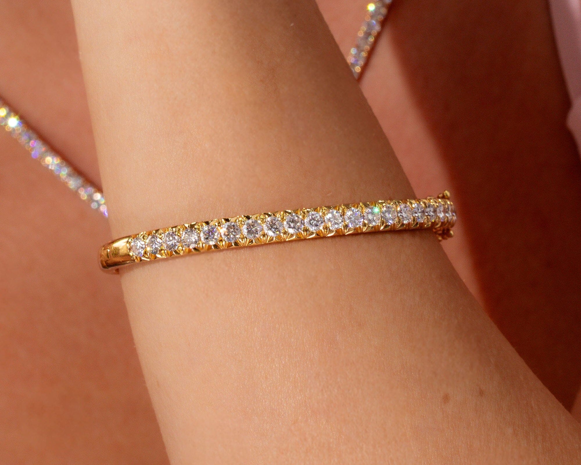 Core Pavé Bangle Bracelets Princess Bride Diamonds 