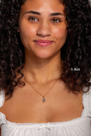 Core Pear Solitaire Diamond Necklace - PBD Necklaces