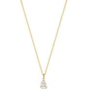 Core Pear Solitaire Diamond Necklace - PBD Necklaces