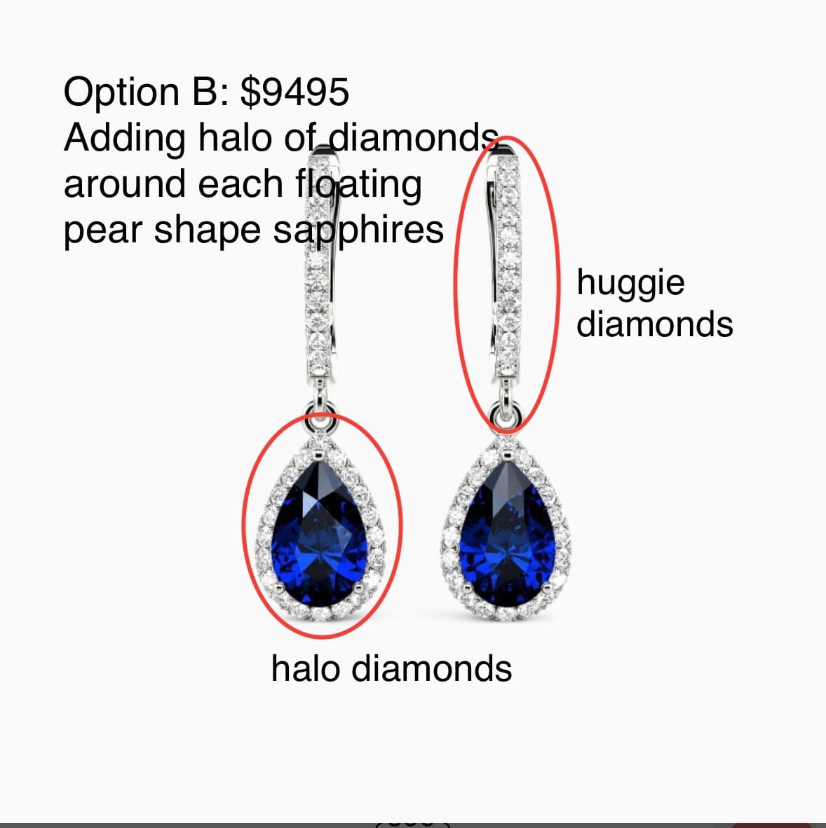 Custom Earrings for John (SB 02/14/24) Princess Bride Diamonds 