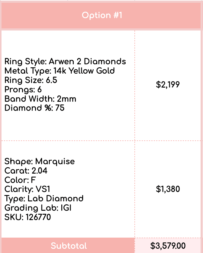 Custom Engagement Ring for Eric (7/6/26 js) - PBD Pending