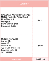 Custom Engagement Ring for Eric (7/6/26 js)