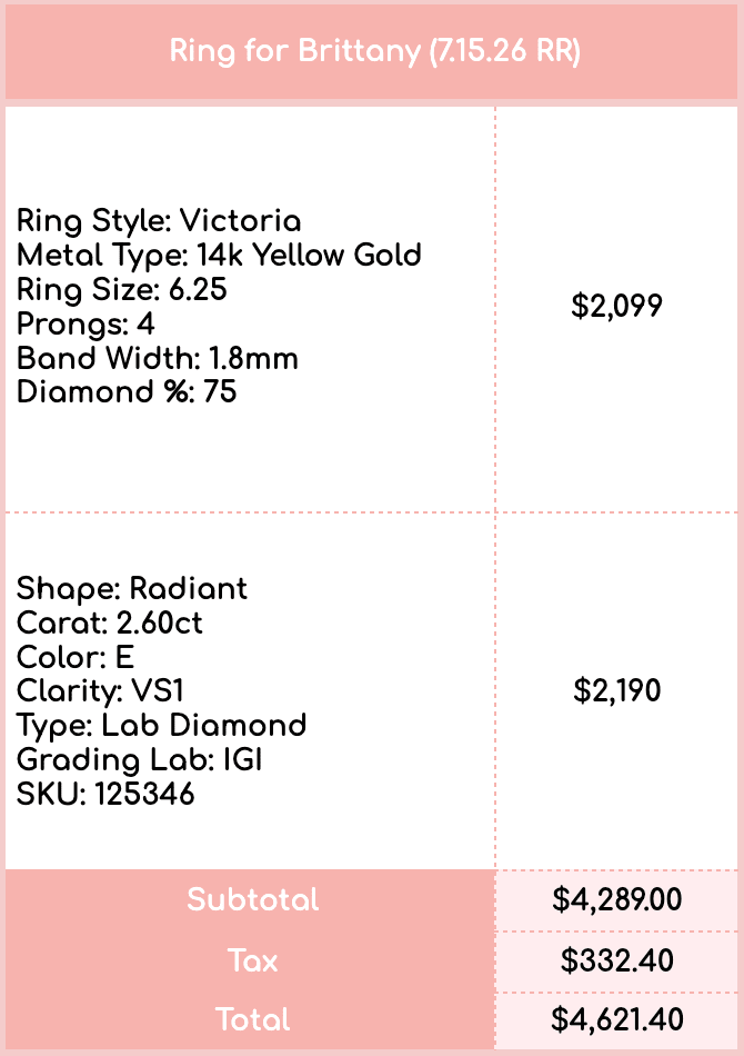Custom Ring for Amir (7/17/26 RR) - PBD Second Half