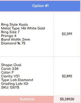 custom ring for Saige (5/31/26) CAR