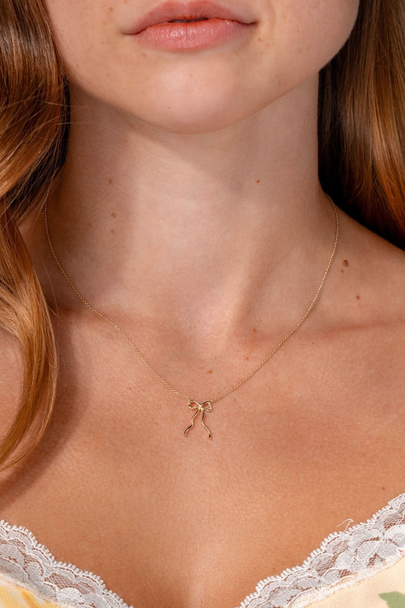Dainty Bow Necklace - PBD Necklaces