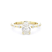 Daisy Oval Engagement Rings Princess Bride Diamonds 