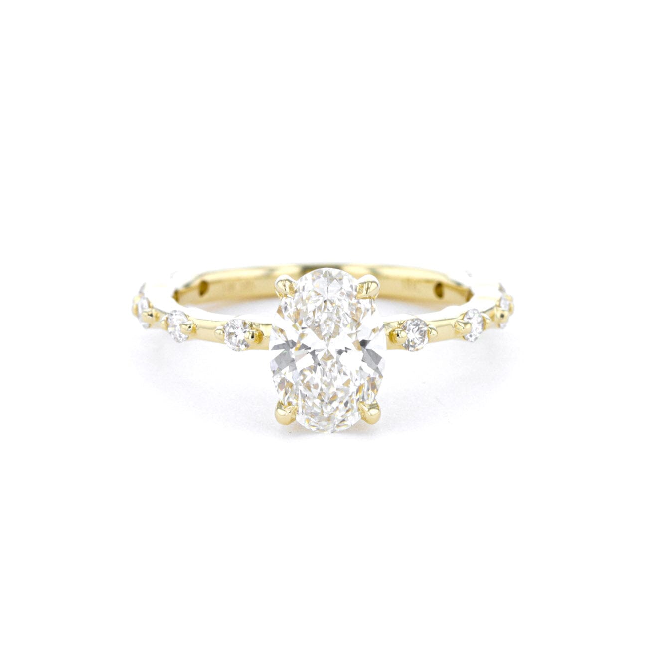 Daisy Oval Engagement Rings Princess Bride Diamonds 