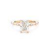 Daisy Radiant Engagement Rings Princess Bride Diamonds 