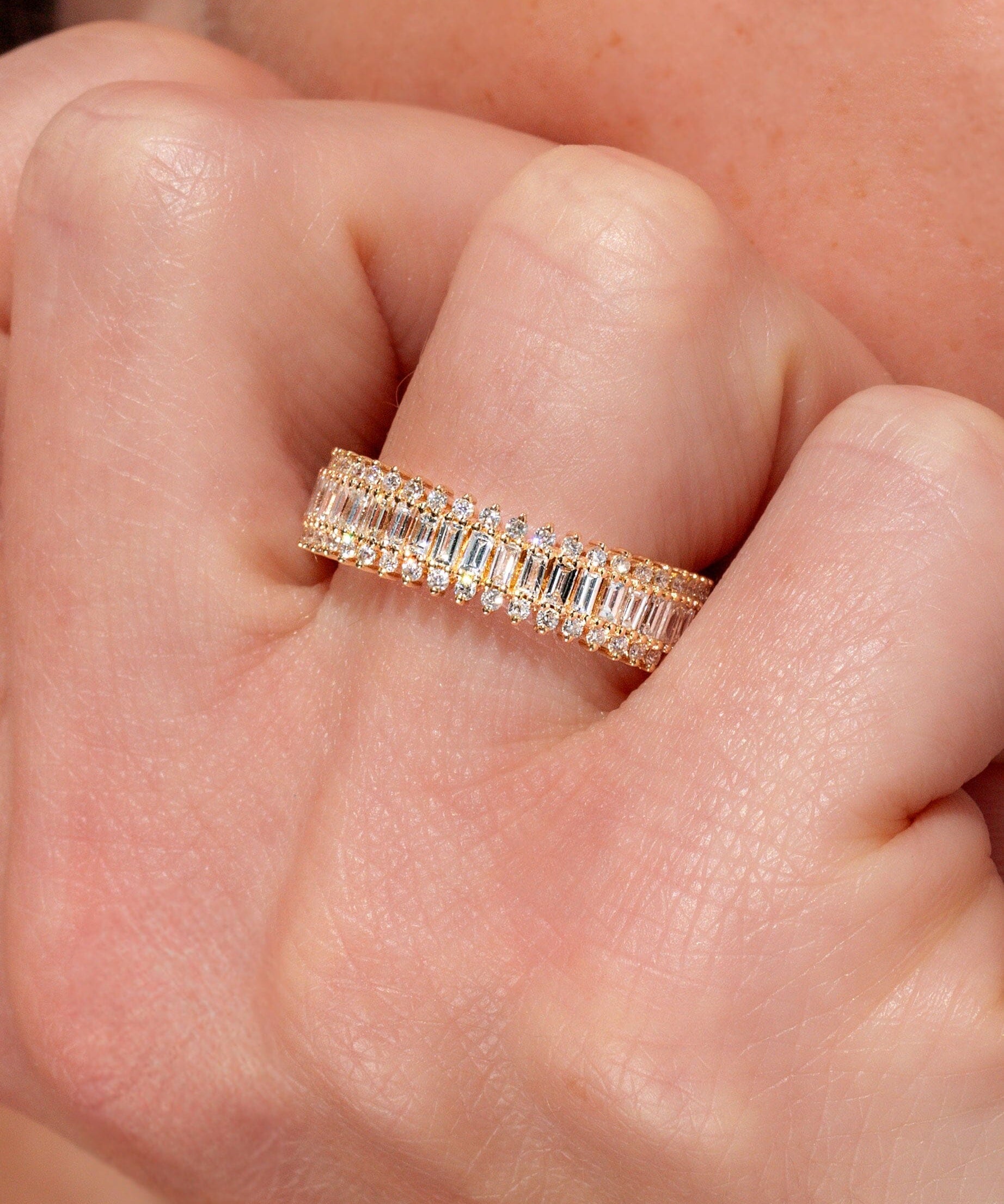 Diamond Bandolier Eternity Band Rings Princess Bride Diamonds 