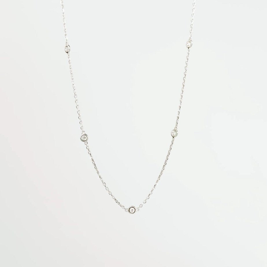 Diamond Bezel Strand Necklace Necklaces Princess Bride Diamonds 