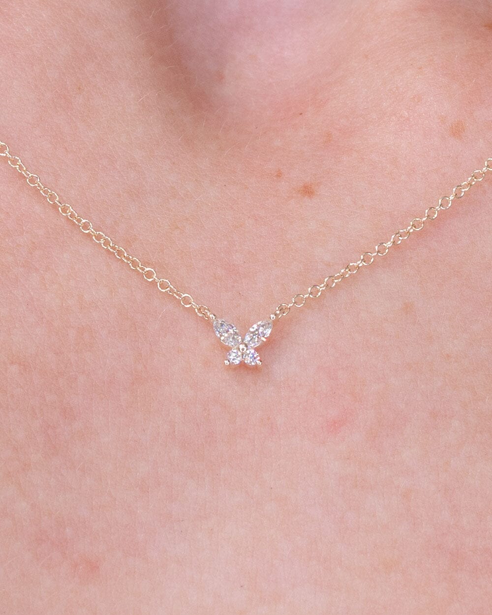 Diamond Butterfly Necklace 14k Yellow Gold Necklaces Princess Bride Diamonds 