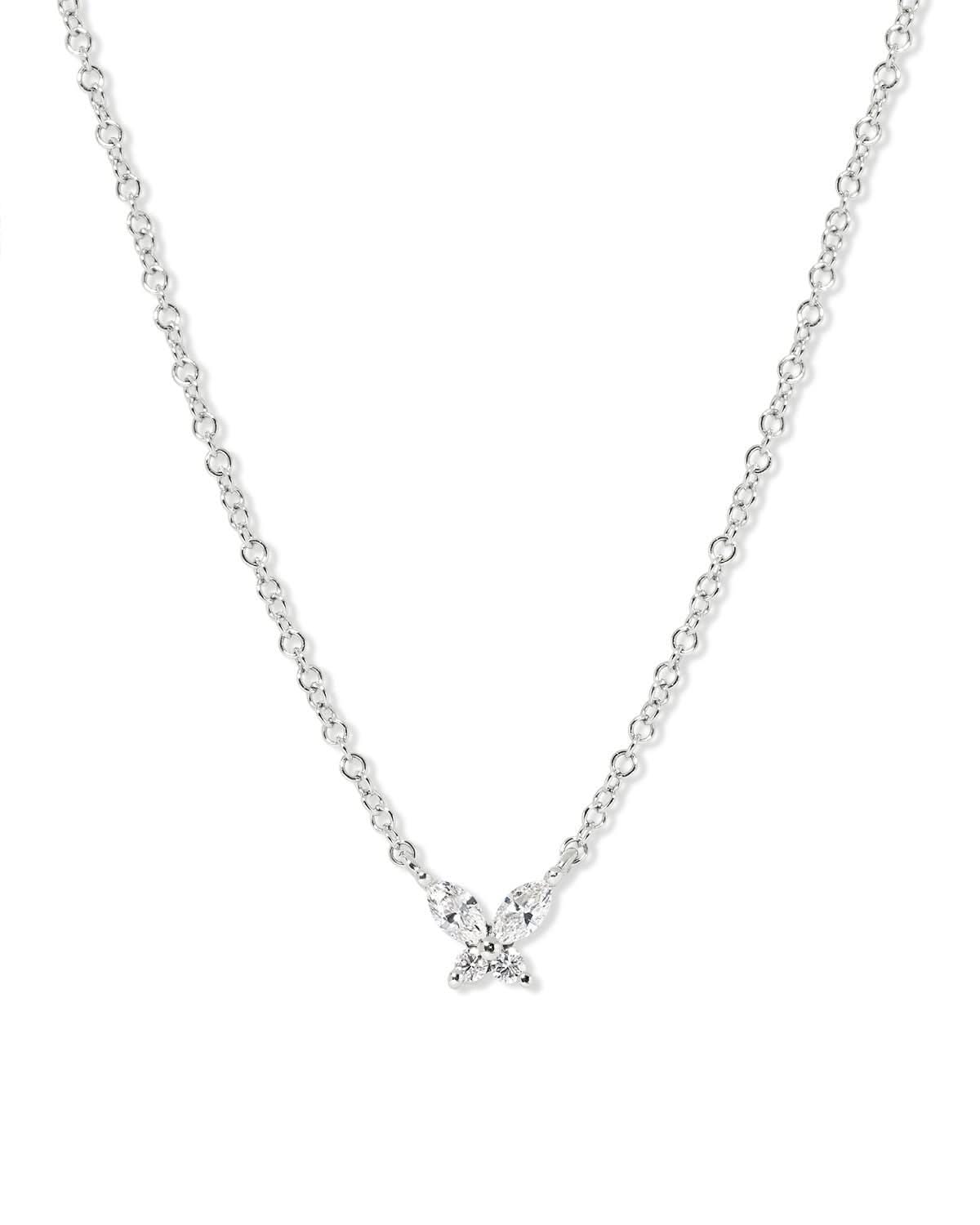 Diamond Butterfly Necklace - PBD Necklaces