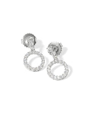 Diamond Circle Earrings - PBD Earrings