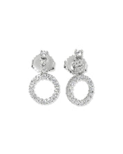 Diamond Circle Earrings - PBD Earrings