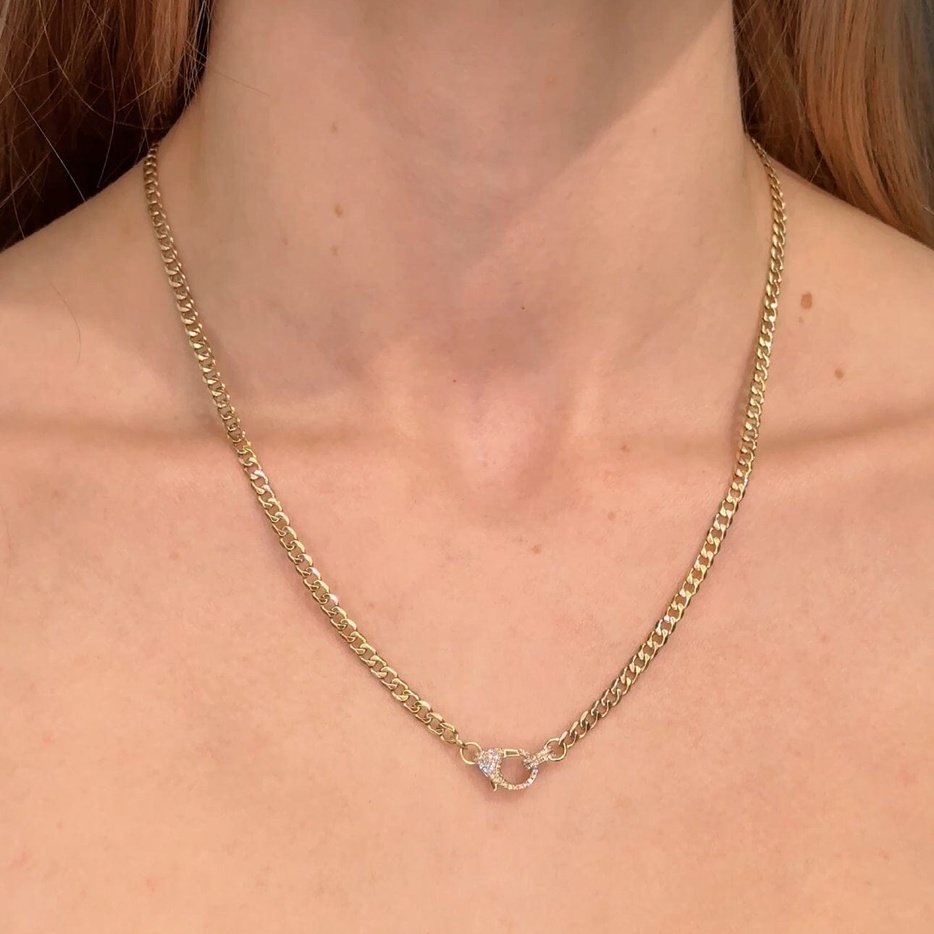 Graduated Diamond Curb Chain Necklace – SMITH + MARA