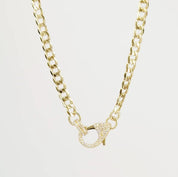 Diamond Clasp Curb Chain Necklace Necklaces Princess Bride Diamonds 