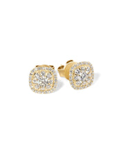 Diamond Cushion Cluster Earrings - PBD Earrings