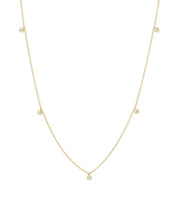 Diamond Drop Bezel Necklace - PBD Necklaces