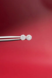 Diamond Halo Earrings - PBD Earrings