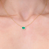 Diamond Halo Emerald Necklace Necklaces Princess Bride Diamonds 