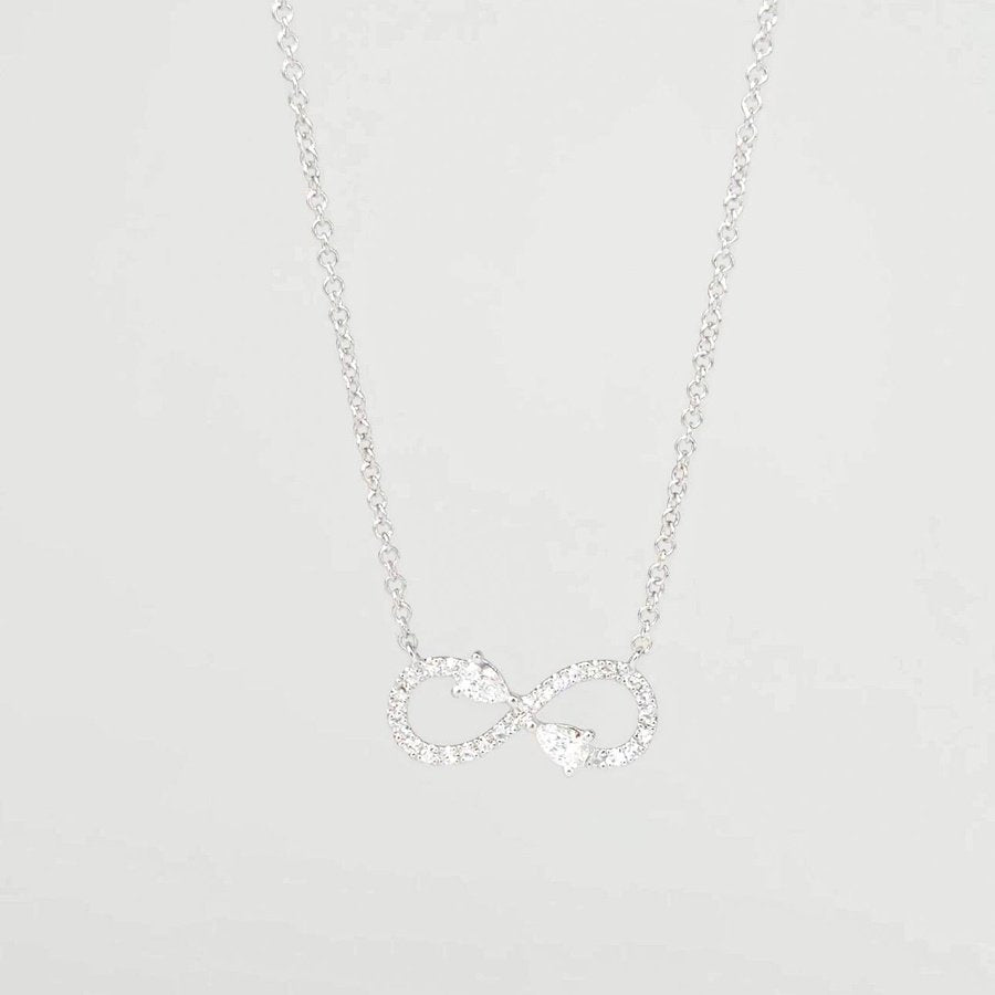 Diamond Infinity Necklace White Gold Necklaces Princess Bride Diamonds 