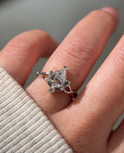 Diamond Lotus Ring - PBD Engagement Rings