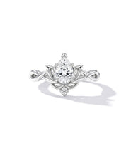 Diamond Lotus Ring - PBD Engagement Rings