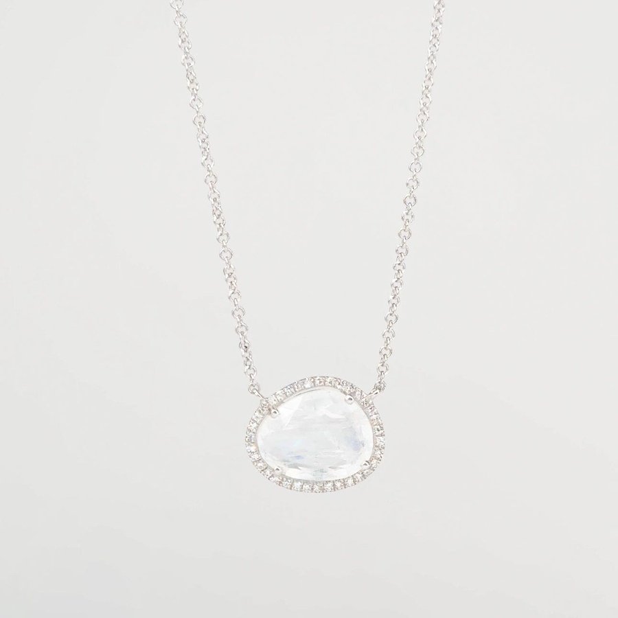Diamond Moonstone Necklace Necklaces Princess Bride Diamonds 