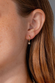 Diamond Star Huggies - PBD Earrings