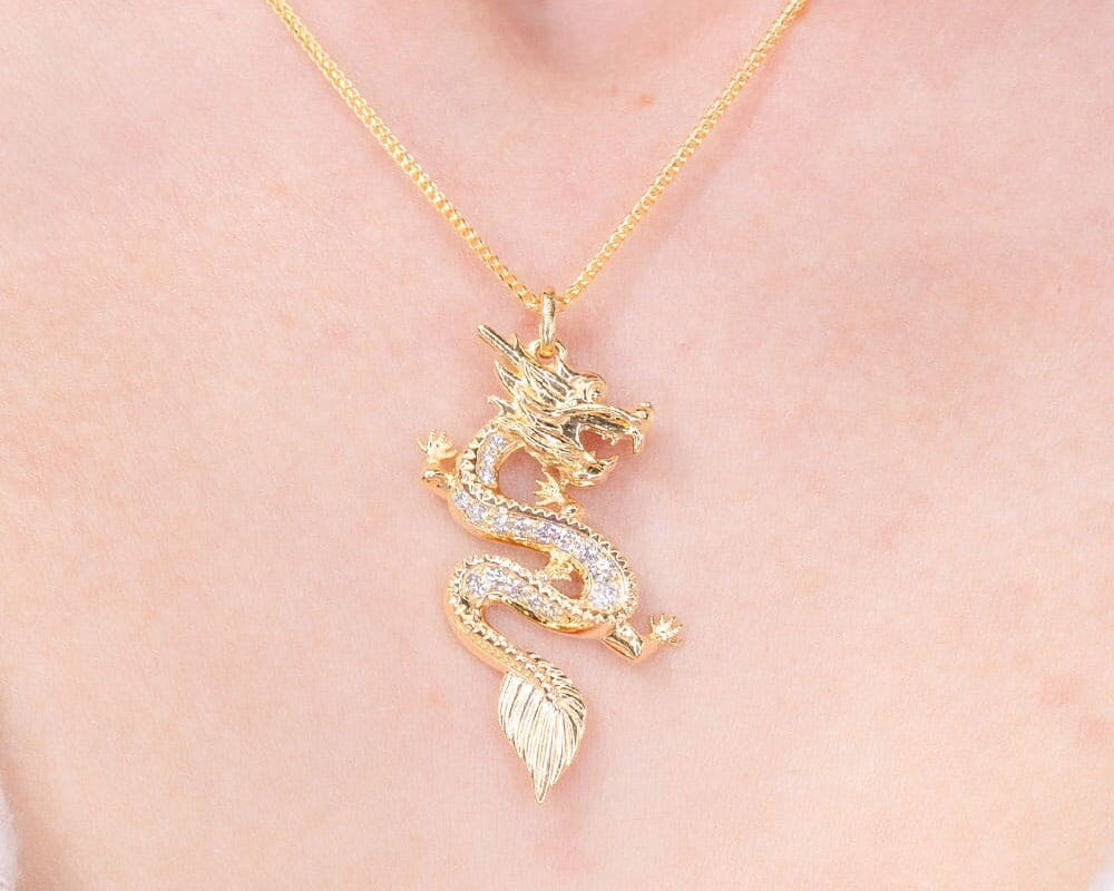 Diamond Year of the Dragon Pendant Necklaces Princess Bride Diamonds 
