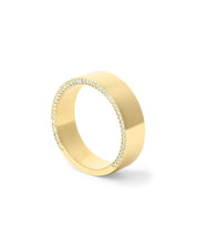 7mm Flat Polish Band with Diamond Edges - PBD Rings