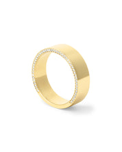 7mm Flat Polish Band with Diamond Edges