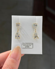 Double Pear Drop Studs - PBD Earrings