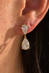 Double Pear Drop Studs