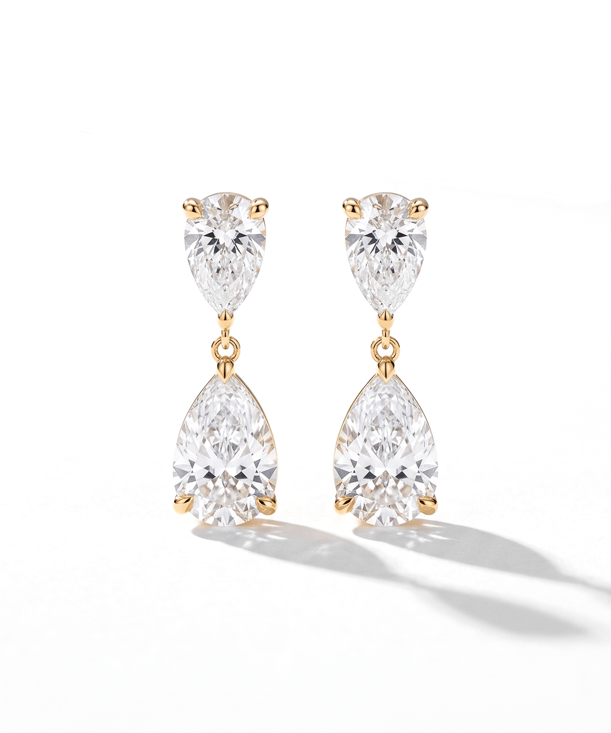 Double Pear Drop Studs - PBD Earrings